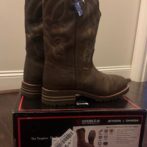 Double H Dark Brown Western Boots